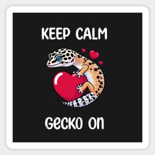 Gecko Keep Calm and Sticker